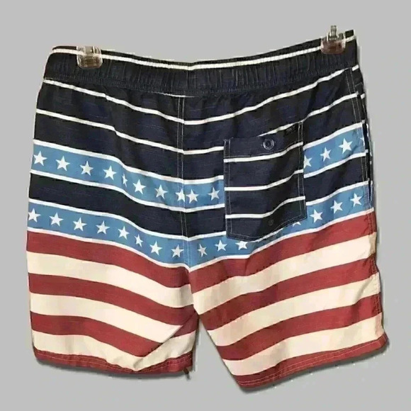 Trinity Mens Trunks Size Large Collective American Flag Swimming - Picture 2 of 6